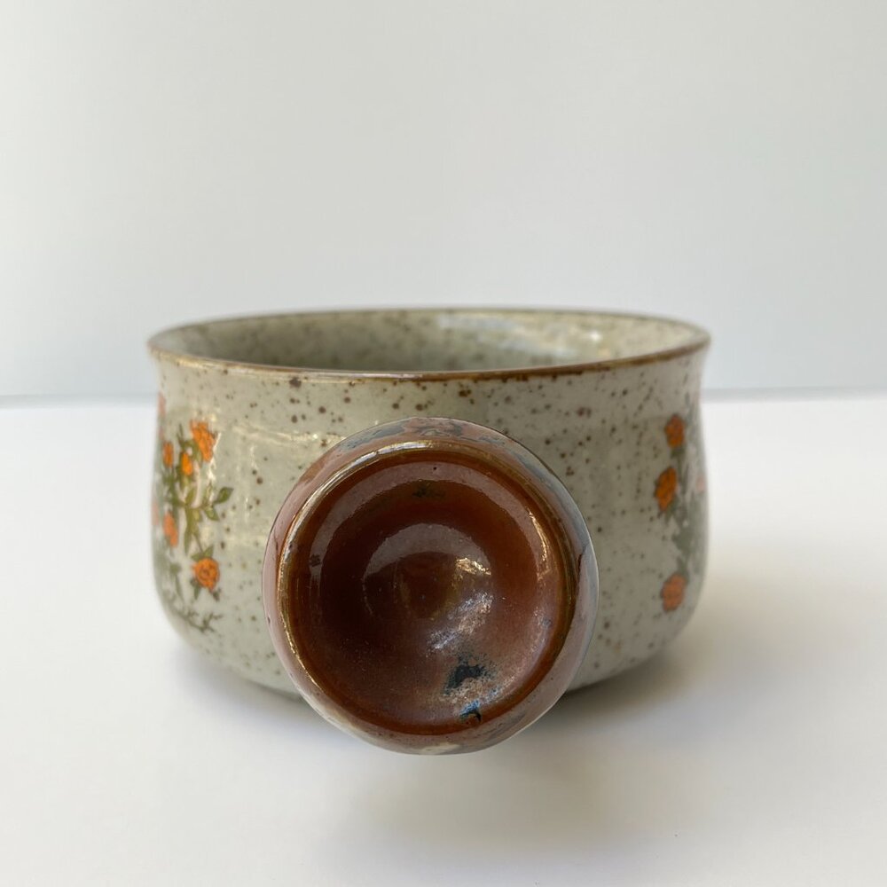 3/$30 🌟 Vintage 70's Takashi Floral Speckled Soup Cup with Handle - Picture 3 of 8
